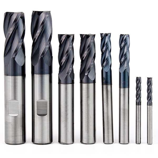 8 Piece Kit - 4 flute Square TiAlN Carbide Finishers MariTool
