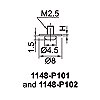 Digital Depth Gage Disk Point .7mm for Narrow Grooves