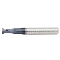 MariTool .0312 diameter 2 Flute Square Carbide Hard Milling End Mill 1/16 loc PVD