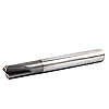 1/4 2 Flute PCD Tipped Square End Mill With Corner Radius - LH Grade