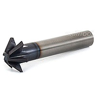 MariTool 6 Flute Solid Carbide Chamfer Milling Cutter 1.0 dia X 45 degree Tialn