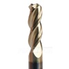 1/4 3 FL Carbide End Mill .03 Corner Chamfer SE 38 Deg Helix .750 loc ZrN