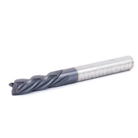 .250 dia 4 flute sqr Downcut End Mill .750 loc AlTiN