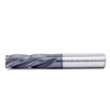 .375 dia 4 flute sqr Downcut End Mill .875 loc AlTiN