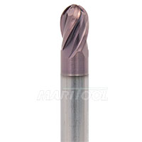 4 Flute Ball End Hard Milling End Mills