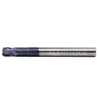 MariTool .250 (1/4) 4 Flute Square Carbide Hard Milling End Mill .312 loc PVD .06 Radius