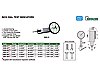 Dial Test Indicator: 0.03" range x .001" Graduation x 1.457" Dial Dia.