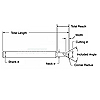 Solid Carbide Dovetail Cutter .375 dia X 10 degree included