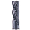 4 Flute Square Downcut End Mills AlTiN Coated