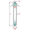 .1875 x 90 degree Duo-Mag Cobalt Spotting Drill Uncoated