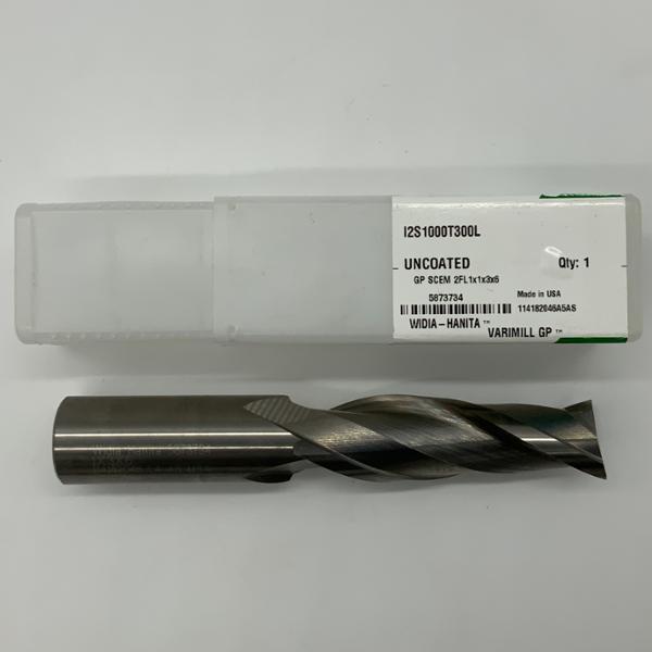 Widia Solid Carbide 2 Flute Endmill 1.00 (25.4) Cutting Dia X 3.0 Flute Length