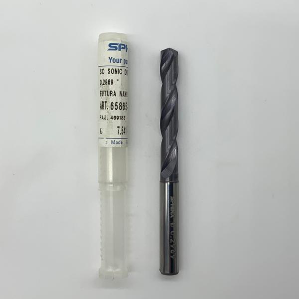 Sphinx Solid Carbide 2 Flute Drill .2969 (19/64) Cutting Dia X 1.73 Flute Length Coolant Thru