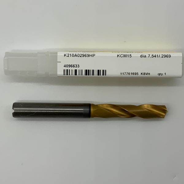 Kennametal Solid Carbide 2 Flute Drill .2969 (19/64”) Cutting Dia X 1.33 Flute Length Coolant Thru