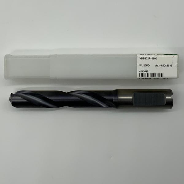 Widia Solid Carbide 2 Flute Drill .6535 (16.6mm) Cutting Dia X 3.25 Flute Length Coolant thru