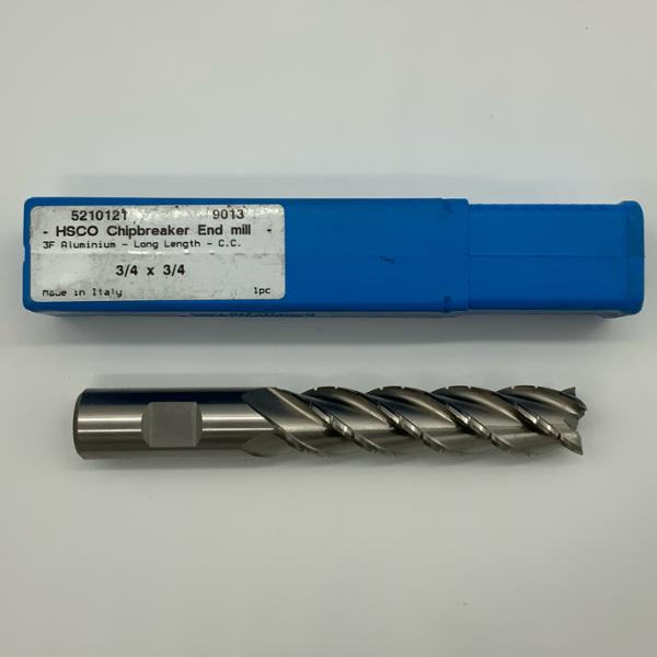 Union Butterfield Cobalt 4 Flute Chipbreaker Endmill .7500 (3/4”) Cutting Dia X 3.0 Flute Length