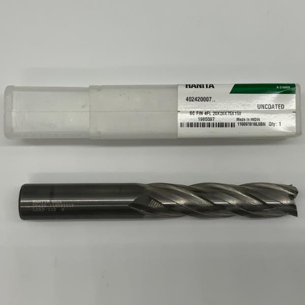 Widia Solid Carbide 4 Flute Endmill .7874 (20mm) Cutting Dia X 2.95 Flute Length