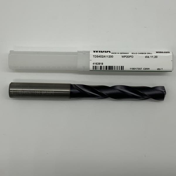 Widia Solid Carbide 2 Flute Drill .4409 (11.2mm) Cutting Dia X 2.55 Flute Length Coolant Thru