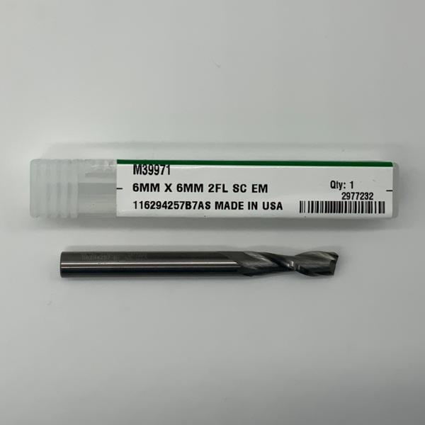 Widia Solid Carbide 2 Flute Endmill .2362 (6.0mm) Cutting Dia X .82 Flute Length