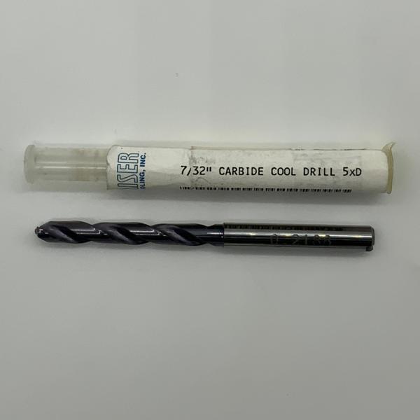 Sphinx Solid Carbide 2 Flute Drill .2188 (7/32”) Cutting Dia X 1.50 Flute Length Coolant Thru