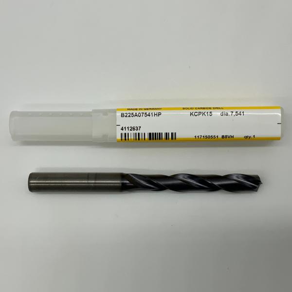 Kennametal Solid Carbide 2 Flute Drill .2969 (7.541mm) Cutting Dia X 1.88 Flute Length Coolant Thru