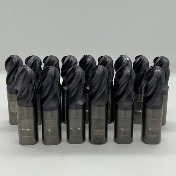 Hanita Solid Carbide 4 Flute Ball Endmill 1.000 Cutting Dia X  1.50 Flute Length Lot of 15 Endmills