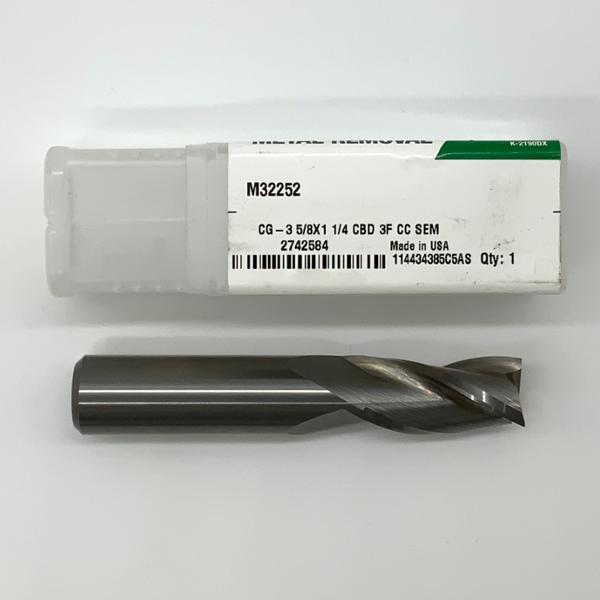 Widia Solid Carbide 3 Flute Endmill .6250 (5/8”) Cutting Dia X 1.25 Flute Length