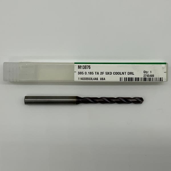 Widia Solid Carbide 2 Flute Drill .1850 (4.7mm) Cutting Dia X 1.60 Flute Length Coolant Thru