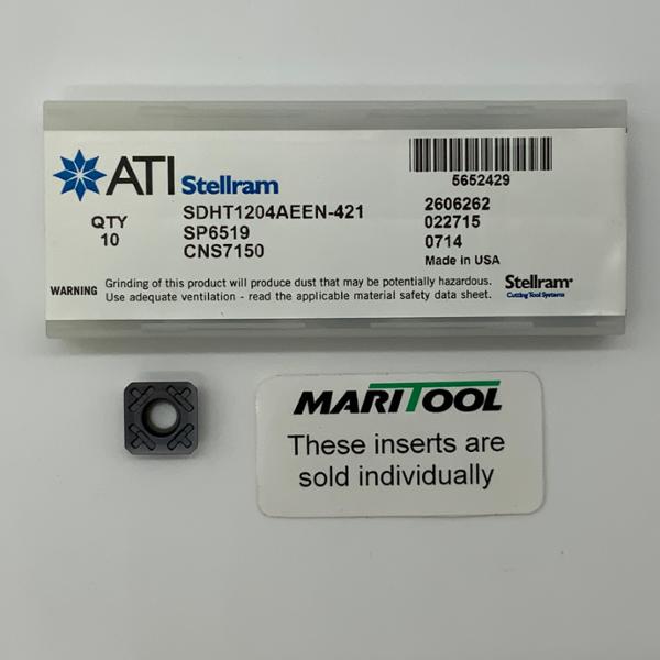 ATI Stellram SDHT1204AEEN 421 SP6519 (SDHT43AEEN 421)