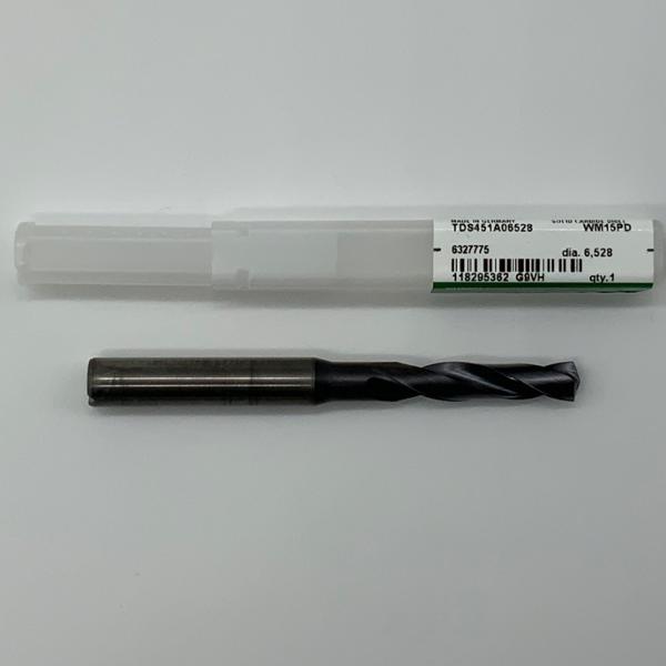 Widia Solid Carbide 2 Flute Drill .2570 (F) Cutting Dia X 1.15 Flute Length Coolant Thru