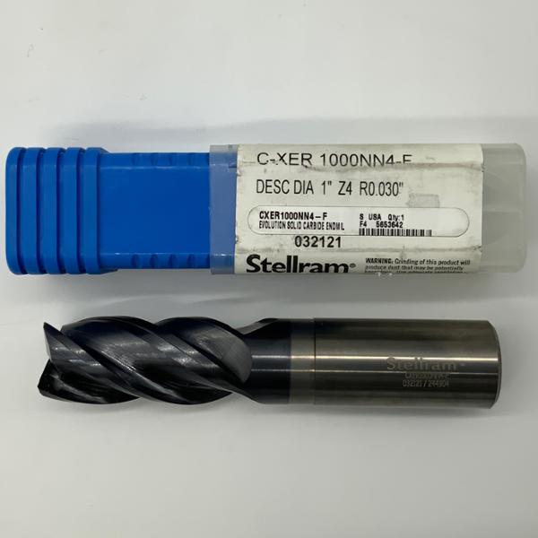 ATI Stellram Solid Carbide Necked 4 Flute Endmill 1.000 (25.4mm) Cutting Dia X 2.0 Flute Length With .030” Corner Radius