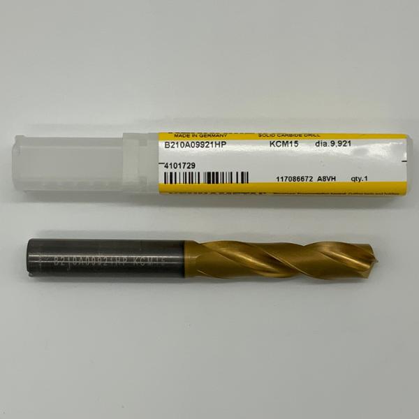 Kennametal Solid Carbide 2 Flute Drill .3906 (9.921mm) Cutting Dia X 1.65 Flute Length Coolant Thru