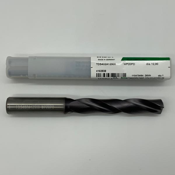 Widia Solid Carbide 2 Flute Drill .5079 (12.9mm) Cutting Dia X 2.77 Flute Length Coolant Thru