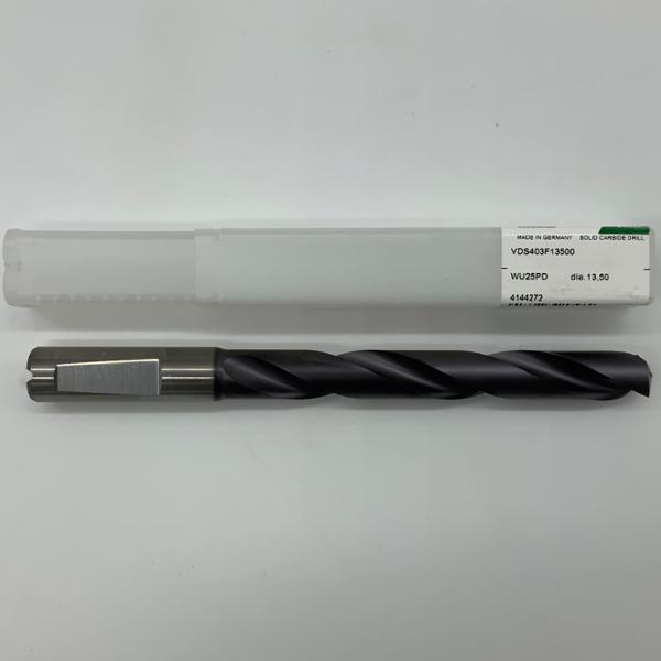 Widia Solid Carbide 2 Flute Drill .5315 (13.5mm) Cutting Dia X 4.05 Flute Length Coolant Thru