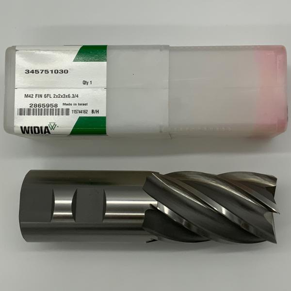 Widia HSS Cobalt 6 Flute Endmill 2.000 Cutting Dia X 3.0 Flute Length