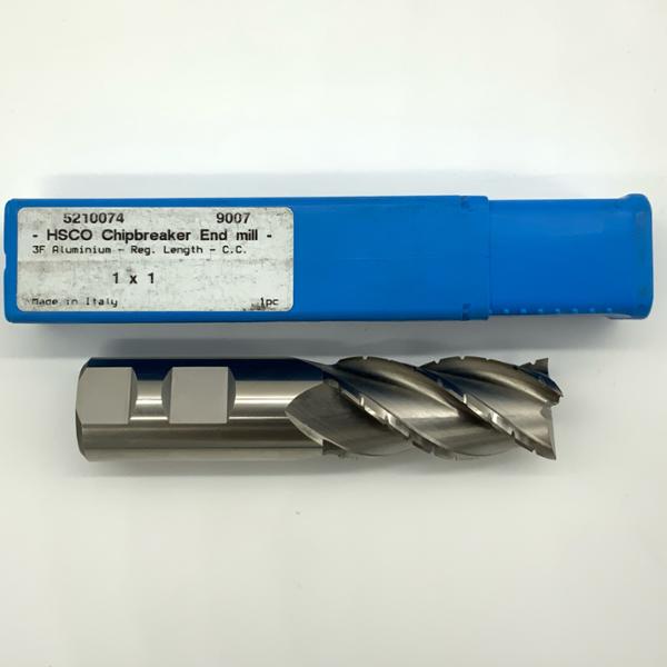 Union Butterfield Cobalt 4 Flute Chipbreaker Endmill 1.000 (25.4mm) Cutting Dia X 2.0 Flute Length