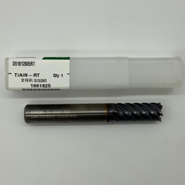 Widia Solid Carbide 6 Flute Endmill .4724 (12mm) Cutting Dia X 1.06 Flute Length