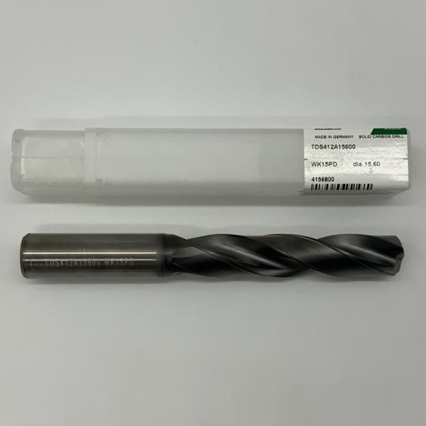 Widia Solid Carbide 2 Flute Drill .6142 (15.6mm) Cutting Dia X 2.96 Flute Length Coolant Thru