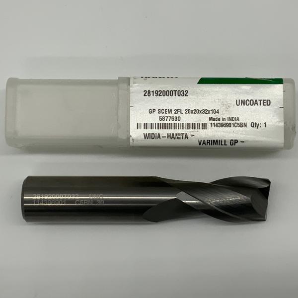 Widia Solid Carbide 2 Flute Endmill .7874 (20mm) Cutting Dia X 1.26 Flute Length With .020 Corner Chamfer