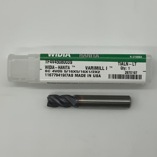 Widia Solid Carbide 4 Flute Endmill .3125 (5/16”) Cutting Dia X .50 Flute Length Varimill