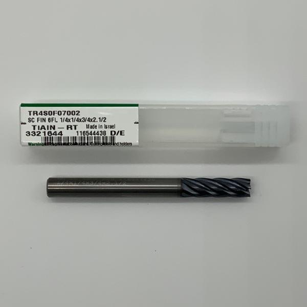 Widia Solid Carbide 6 Flute Endmill .2500 (1/4”) Cutting Dia X .75 Flute Length