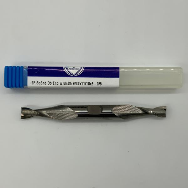 ToolMex Solid Carbide Double Ended 2 Flute Endmill .2813 (9/32) Cutting Dia X .73 Flute Length