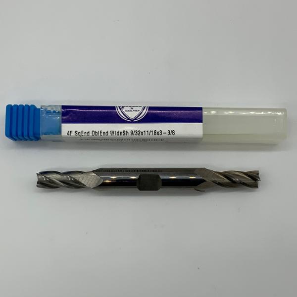 ToolMex Solid Carbide Double Ended 4 Flute Endmill .2813 (9/32) Cutting Dia X .70 Flute Length