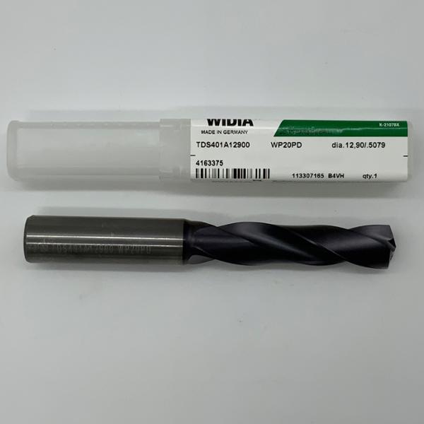 Widia Solid Carbide 2 Flute Drill .5079 (12.9mm) Cutting Dia X 2.10 Flute Length Coolant Thru