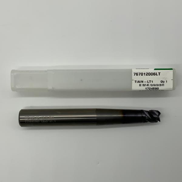 Widia Solid Carbide 4 Flute Endmill .4724 (12mm) Cutting Dia X .50 Flute Length With .039 Corner Radius 16mm Shank