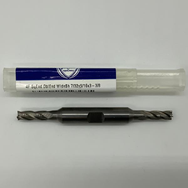 ToolMex Solid Carbide Double Ended 4 Flute Endmill .2188 (7/32) Cutting Dia X .57 Flute Length