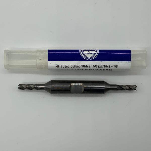 ToolMex Solid Carbide Double Ended 4 Flute Endmill .1563 (5/32) Cutting Dia X .44 Flute Length