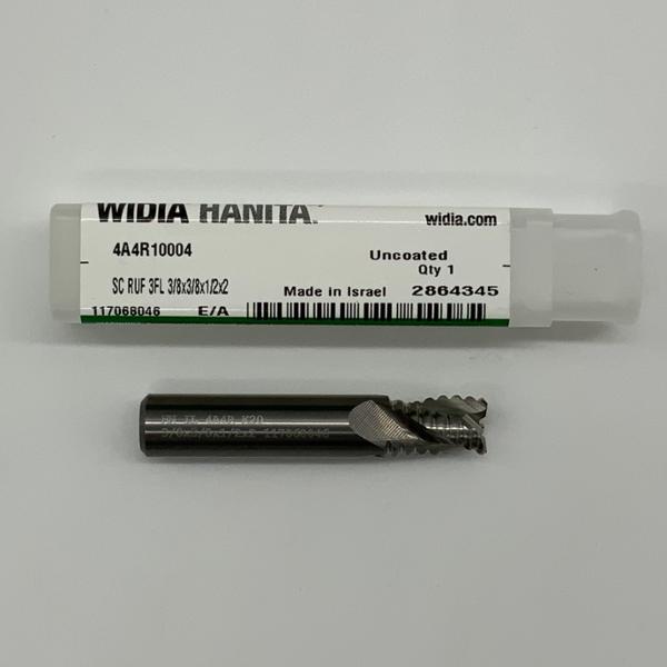 Widia Solid Carbide 3 Flute Roughing Endmill .3750 (3/8”) Cutting Dia X .55 Flute Length