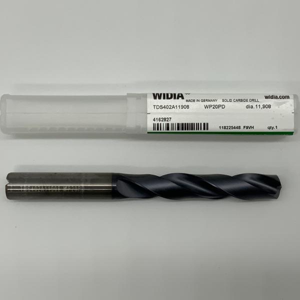 Widia Solid Carbide 2 Flute Drill .4688 (11.908mm) Cutting Dia X 2.63 Flute Length Coolant Thru