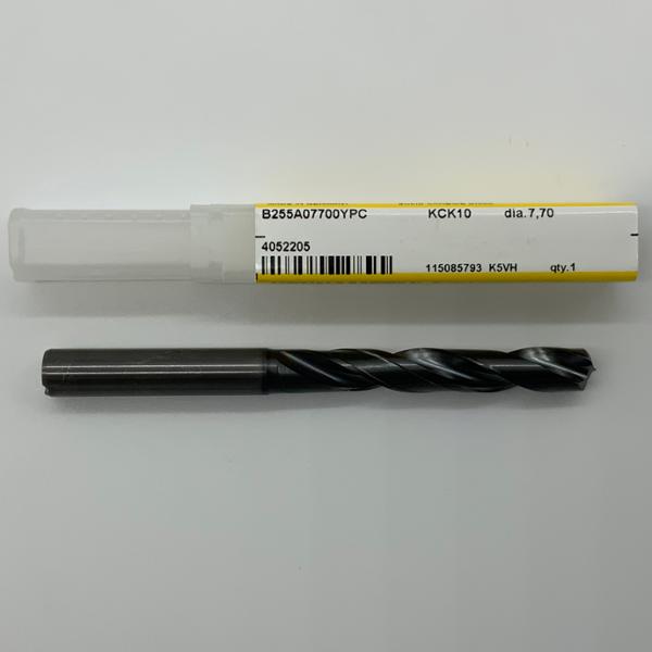 Kennametal Solid Carbide 2 Flute Drill .3031 (7.70mm) Cutting Dia X 1.93 Flute Length Coolant Thru