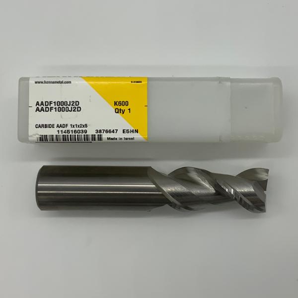 Kennametal Solid Carbide 2 Flute Endmill 1.000 (25.4mm) Cutting Dia X 2.0 Flute Length